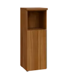 MHN 3 - 4DN kancelářská skříň, 1-dveřová/nika, levá, 1120x400x400, ořech světlý